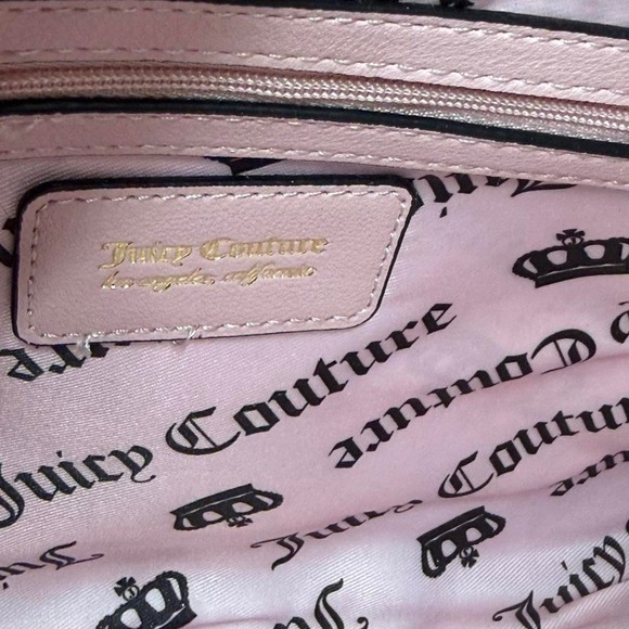 NWT Juicy Couture Lovers Club Bowler Bag Black Pink 2025 Y2K Coquette Crossbody main image 7